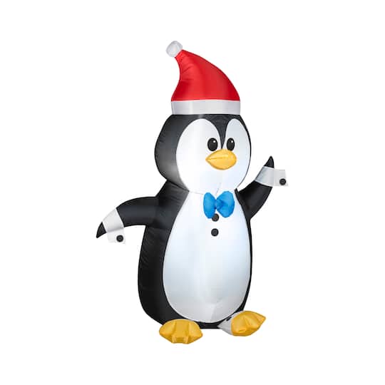 4ft. Airblown® Inflatable Christmas Penguin in Tuxedo